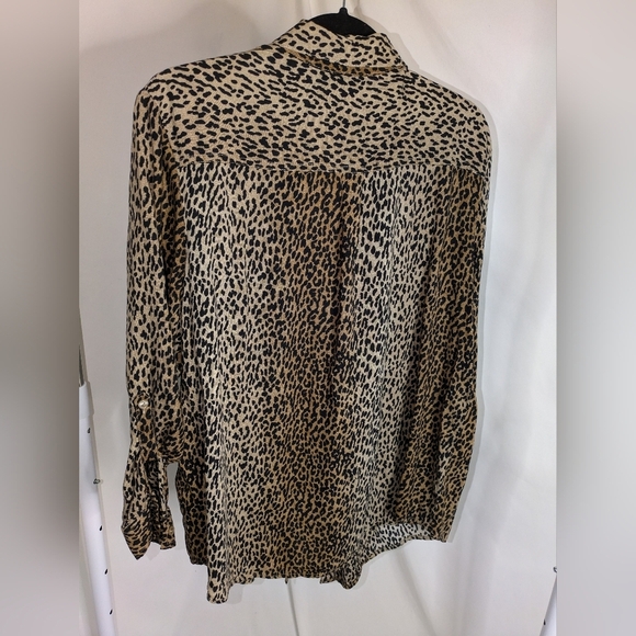 Faded Glory Leopard Print Button-Down Shirt - Picture 2 of 5